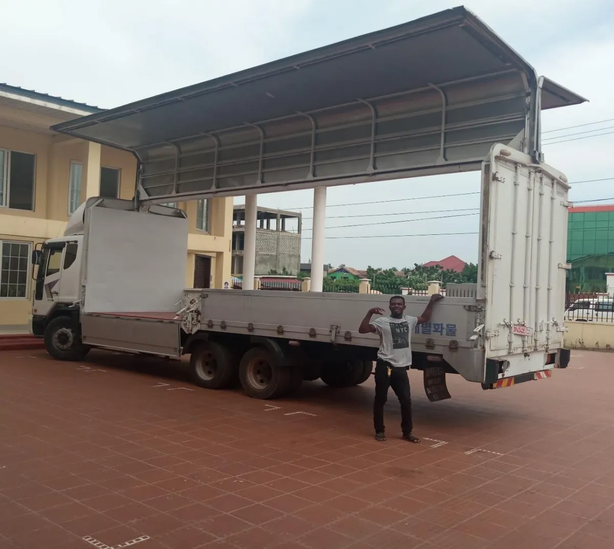 A transport truck supporting agricultural logistics